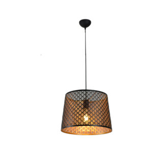 โคมไฟห้อย ทรงตระแกรงเหล็กสีดำ รุ่น 1812