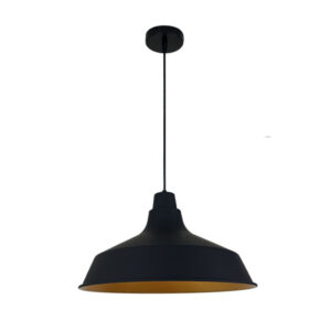 โคมไฟห้อย สีดำ ด้านในสีทอง รุ่น7458