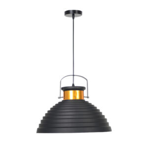 โคมไฟห้อย สีดำข้างในสีทอง รุ่น7934