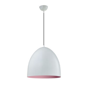 โคมไฟห้อย สีขาว ด้านในสีชมพู รุ่น 933
